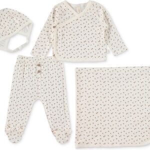 SNUG By Chickpea 4 Piece Bonnet, Top, Pants & Blanket Set Size 6-9 M NEW